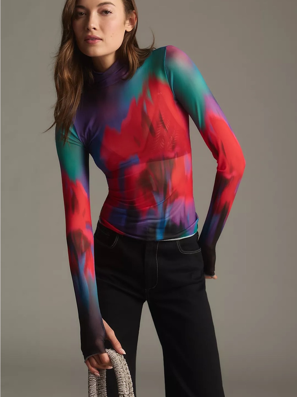 AFRM Zadie Long-Sleeve Top Size Large